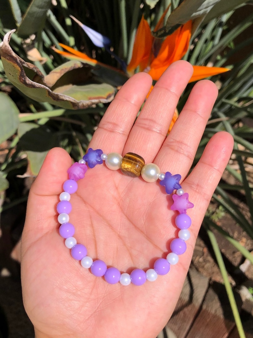 TIGER’S EYE 🐅 CRYSTAL BEADED BRACELET ⭐️